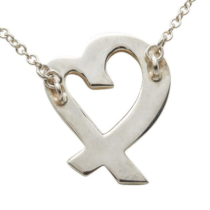 Tiffany & Co Loving Heart Diamond Necklace Silver