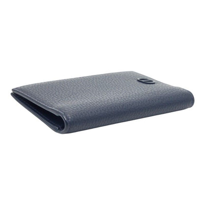 Dior Card Case Navy Leather