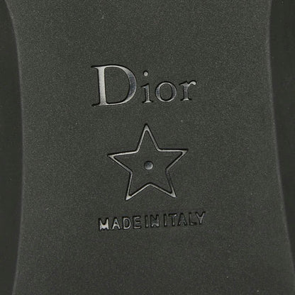 Dior Cdlogo Mesh Flat Ballet Shoes 37.5 Black Fabric