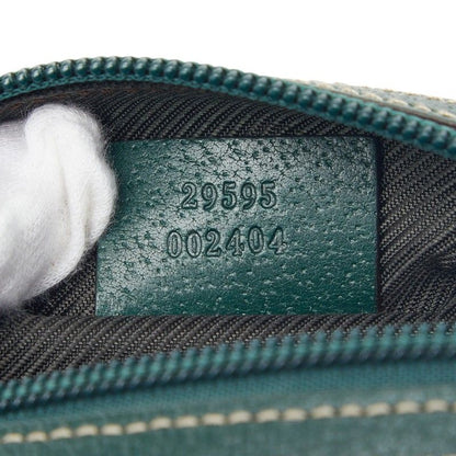 Gucci GG Canvas Pouch Case Beige Green