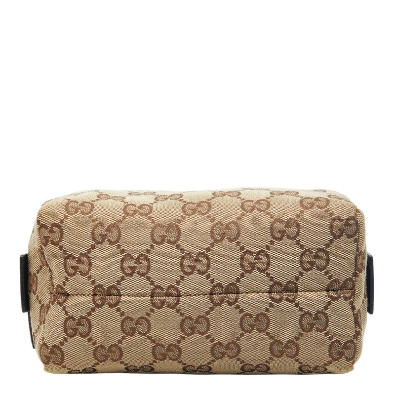 Gucci GG Canvas Pouch Case Beige Green