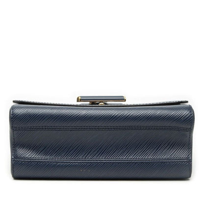 Louis Vuitton Epi Twist MM Crossbody Chain Shoulder Bag Navy Leather