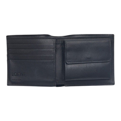 Loewe Anagram Bifold Wallet Black Leather