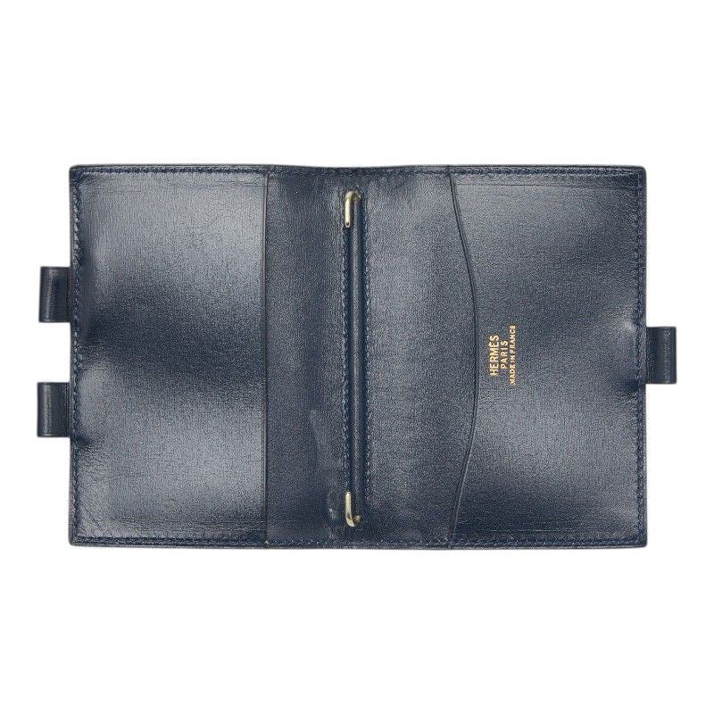 Hermes Ajanda PM Notebook Cover Navy Box Calf Agenda