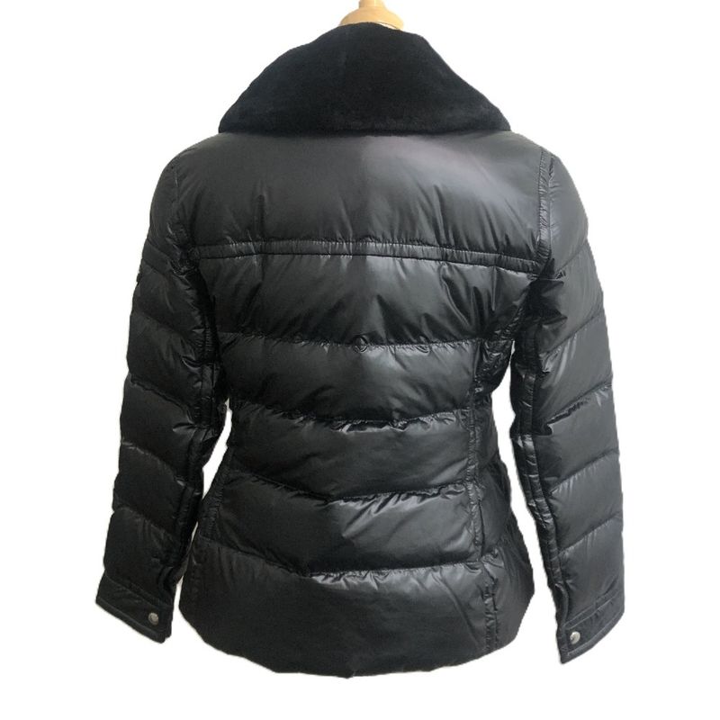 Prada Down Jacket Triangle Plate Nylon Black