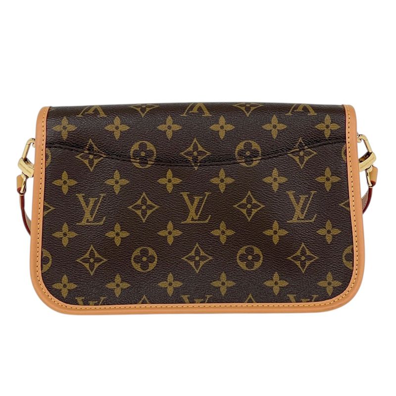 Louis Vuitton Diane 2-Way Shoulder Crossbody PM Bag Monogram Brown Fuchsia