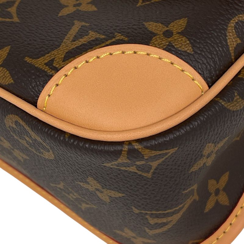 Louis Vuitton Diane 2-Way Shoulder Crossbody PM Bag Monogram Brown Fuchsia