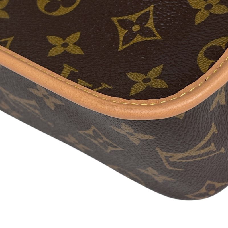 Louis Vuitton Diane 2-Way Shoulder Crossbody PM Bag Monogram Brown Fuchsia