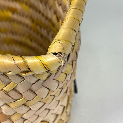 Loewe Basket Bag Small Bag Anagram Palm Leaf Handbag Raffia Beige Yellow