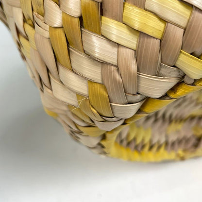 Loewe Basket Bag Small Bag Anagram Palm Leaf Handbag Raffia Beige Yellow