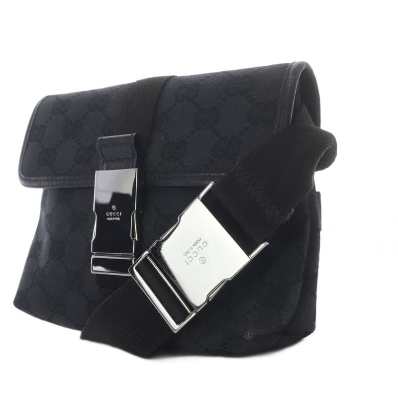 Gucci Waist Bag GG Canvas Black