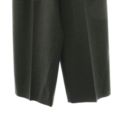 Celine Phoebe Philo Era Waist Logo Easy Pants Wide Wool 34 Gray