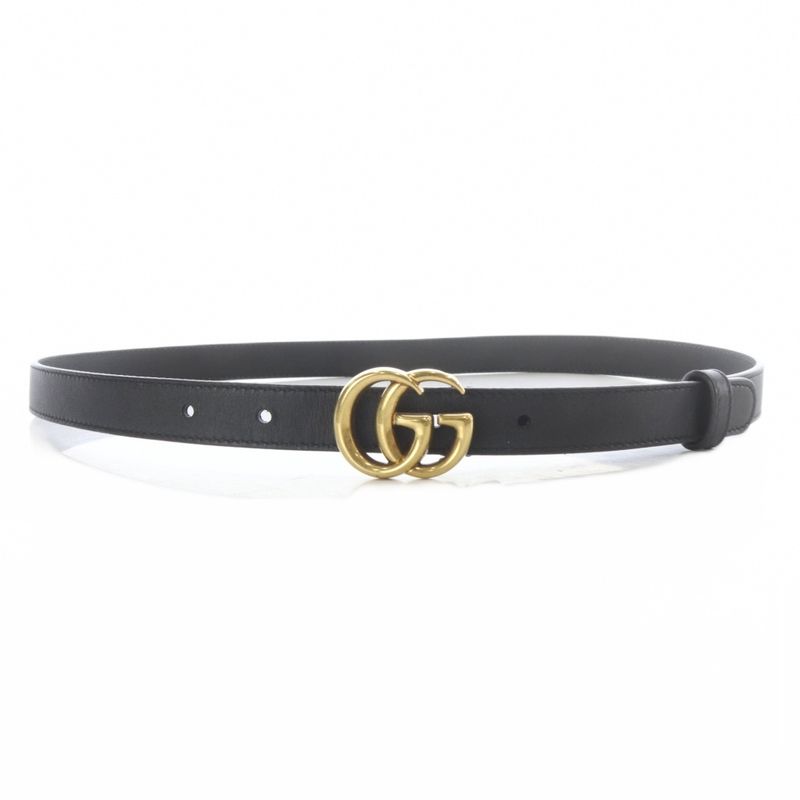 Gucci Double Slim Belt Black