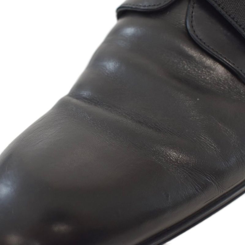 Louis Vuitton Business Shoes Dress Leather Logo Belt 8 Black