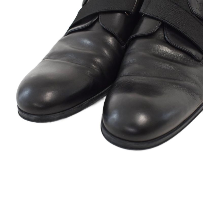 Louis Vuitton Business Shoes Dress Leather Logo Belt 8 Black