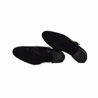 Louis Vuitton Business Shoes Dress Leather Logo Belt 8 Black