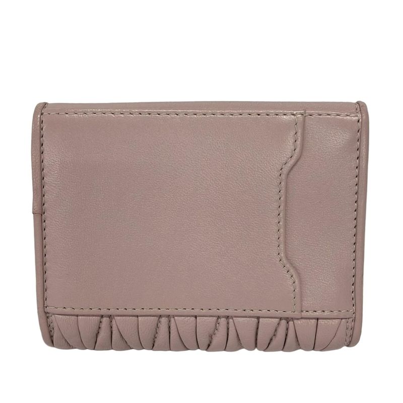 Miu Miu Card Case Matelasse Light Pink Leather