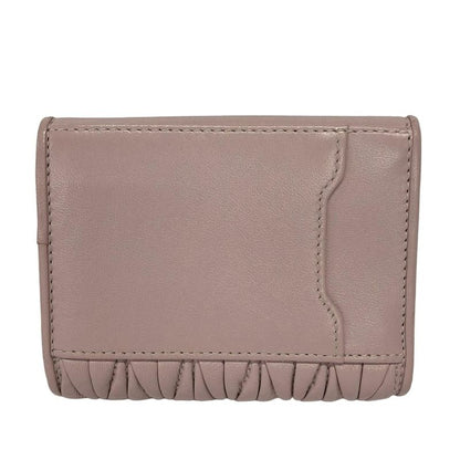 Miu Miu Card Case Matelasse Light Pink Leather