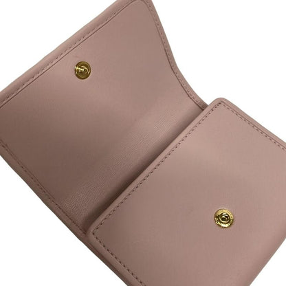 Miu Miu Card Case Matelasse Light Pink Leather