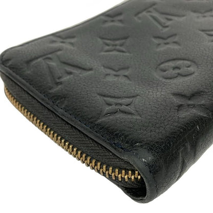 Louis Vuitton Wallet Monogram Empreinte Zippy Noir Black Leather