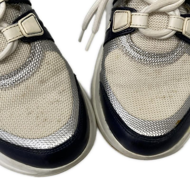 Louis Vuitton Sneakers 36.5 LV Aklite Line White Navy Multi