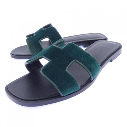 Hermes Oran Sandals Green
