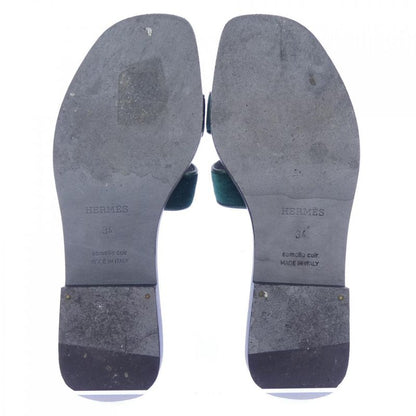 Hermes Oran Sandals Green