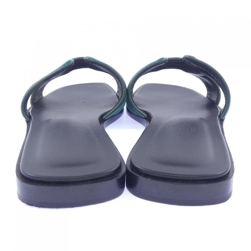 Hermes Oran Sandals Green