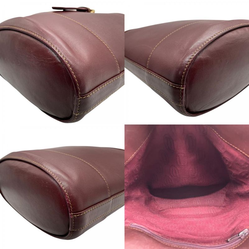 Cartier Shoulder Bag Must Have Line Gold Leather Bucket