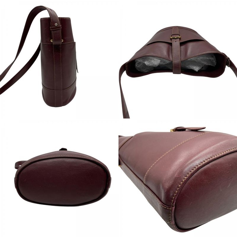 Cartier Shoulder Bag Must Have Line Gold Leather Bucket