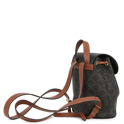 Celine Backpack Boni Triomphe Leather Brown