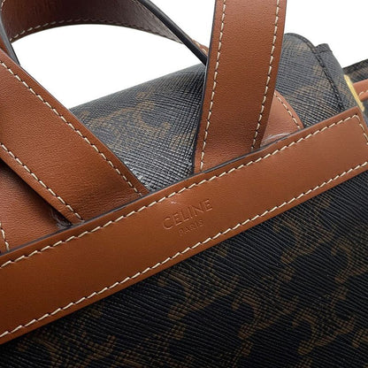 Celine Backpack Boni Triomphe Leather Brown