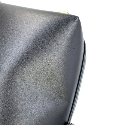 Saint Laurent Paris le 37 Mini Bucket Bag Calf Leather Black 2-Way