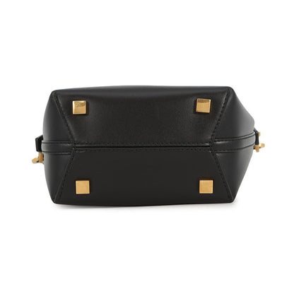 Saint Laurent Paris le 37 Mini Bucket Bag Calf Leather Black 2-Way
