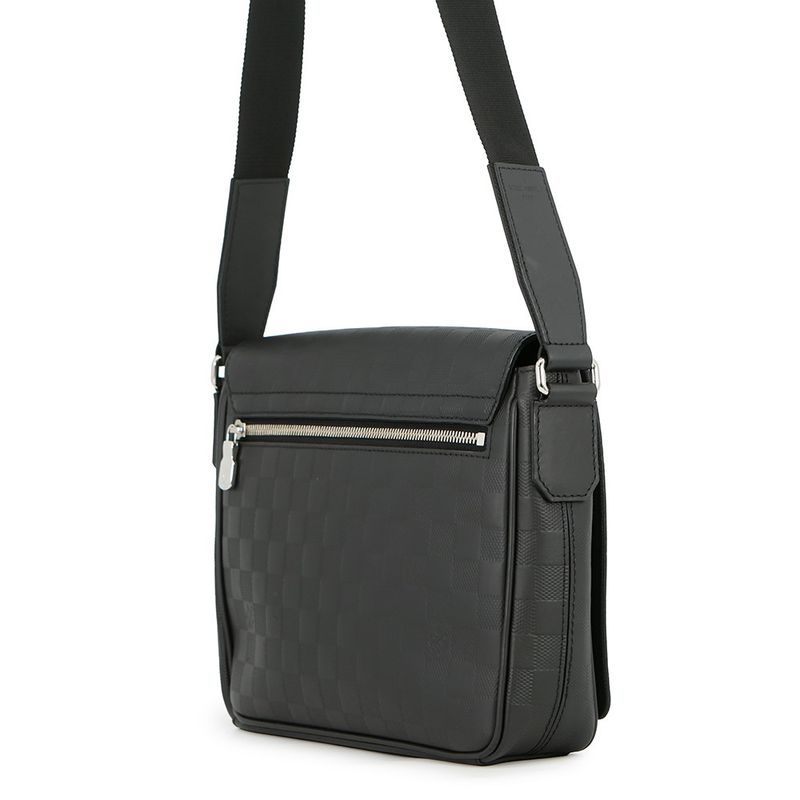 Louis Vuitton Shoulder Bag Damier Infini District PM Black
