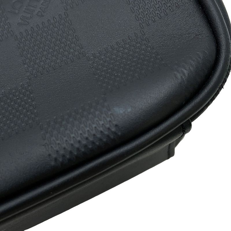 Louis Vuitton Shoulder Bag Damier Infini District PM Black
