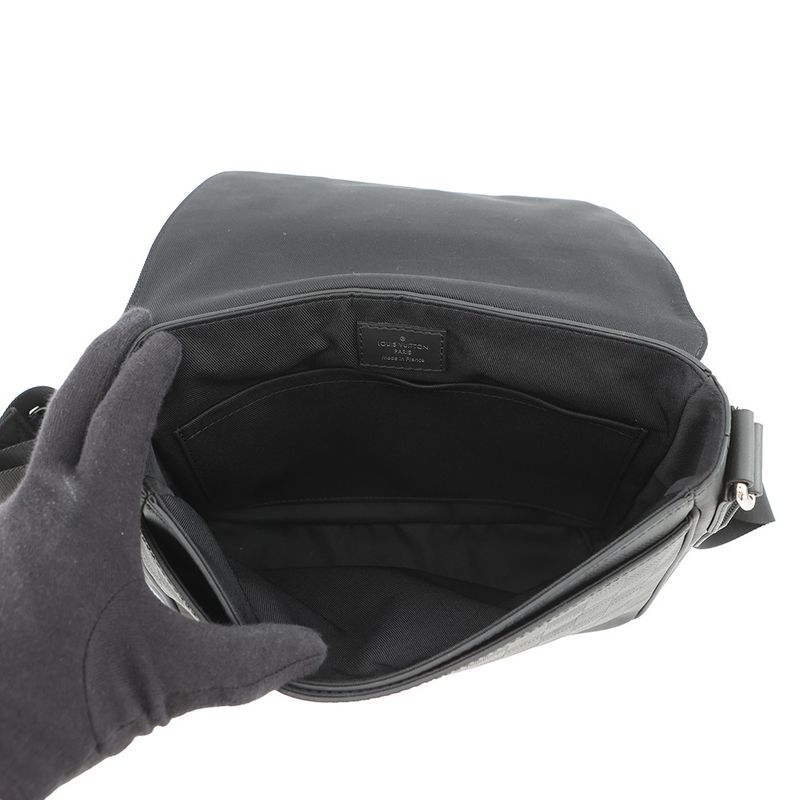 Louis Vuitton Shoulder Bag Damier Infini District PM Black