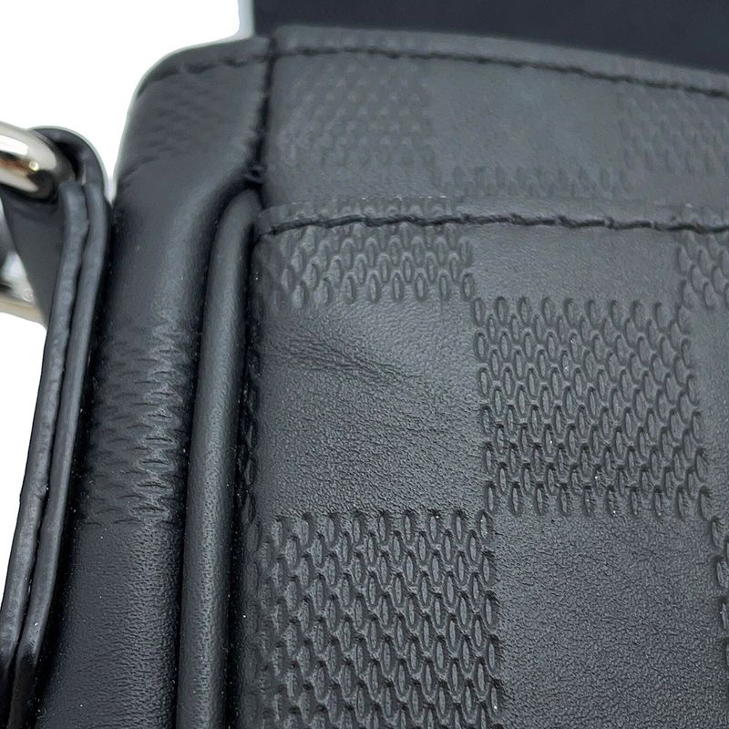 Louis Vuitton Shoulder Bag Damier Infini District PM Black