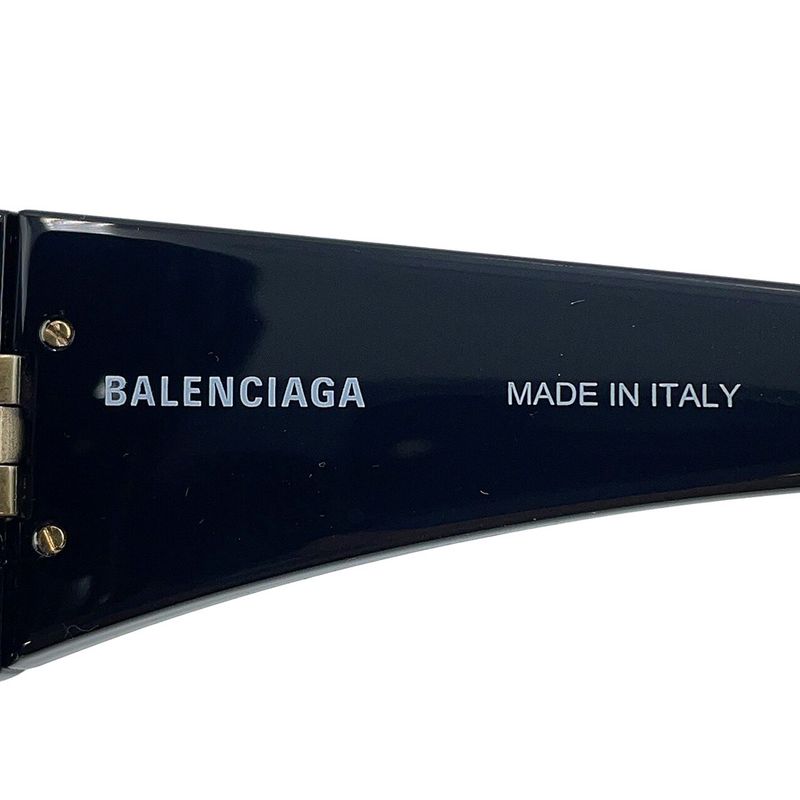 Balenciaga Sunglasses Hourglass Round Eyewear Black
