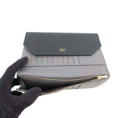 Balenciaga Wallet Envelope Slim Calf Leather Black