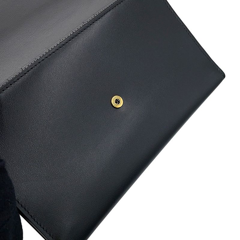 Balenciaga Wallet Envelope Slim Calf Leather Black