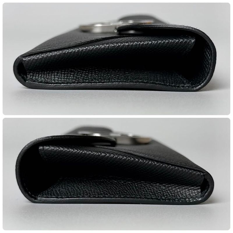 Hermes Chaine D'ancre to Go Black Epsom Wallet
