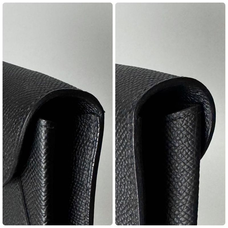Hermes Chaine D'ancre to Go Black Epsom Wallet