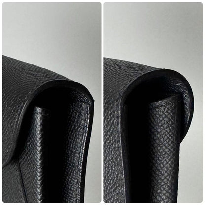 Hermes Chaine D'ancre to Go Black Epsom Wallet