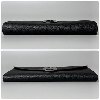 Hermes Chaine D'ancre to Go Black Epsom Wallet