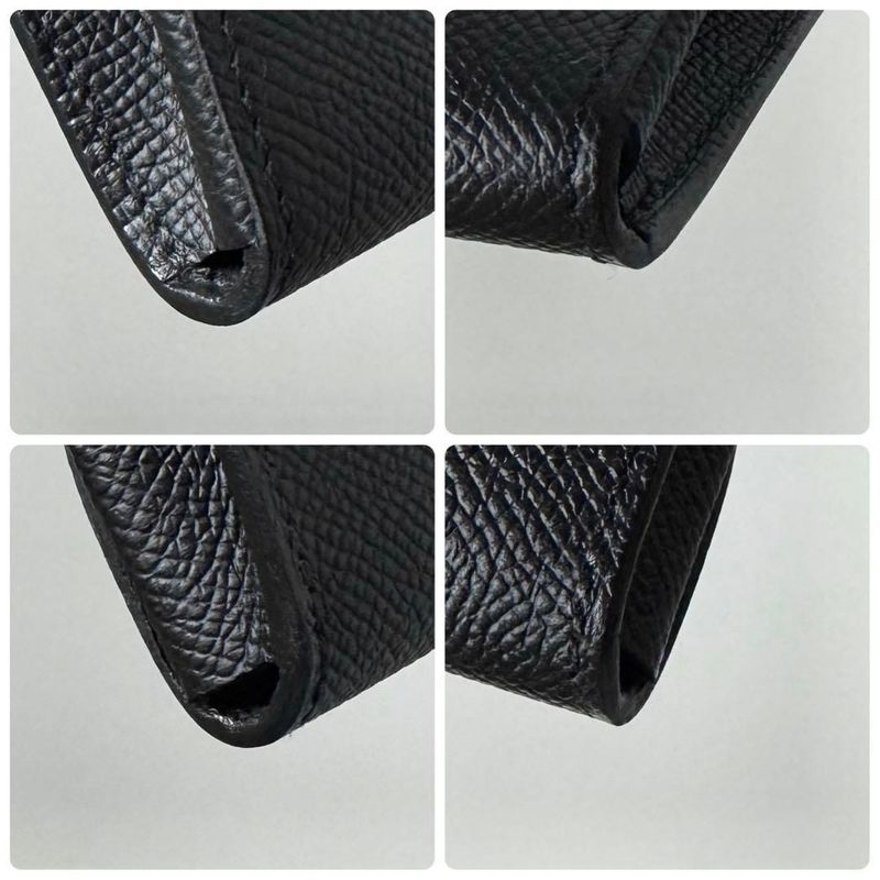 Hermes Chaine D'ancre to Go Black Epsom Wallet