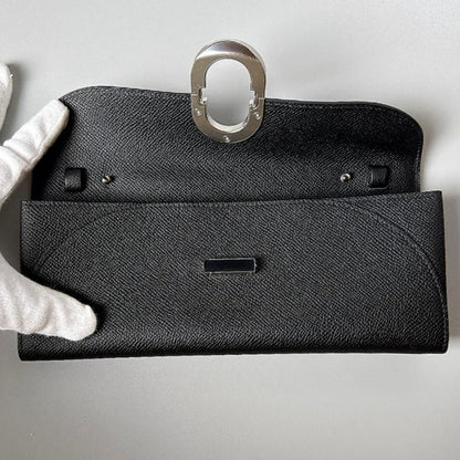 Hermes Chaine D'ancre to Go Black Epsom Wallet