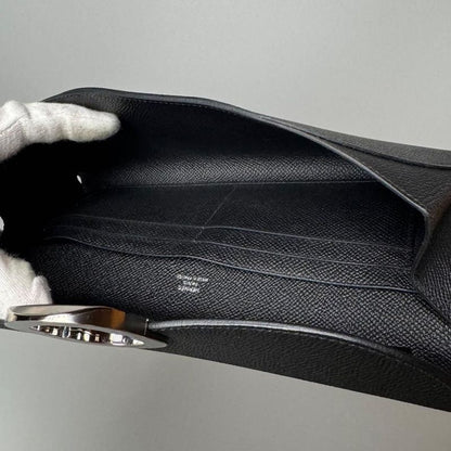 Hermes Chaine D'ancre to Go Black Epsom Wallet