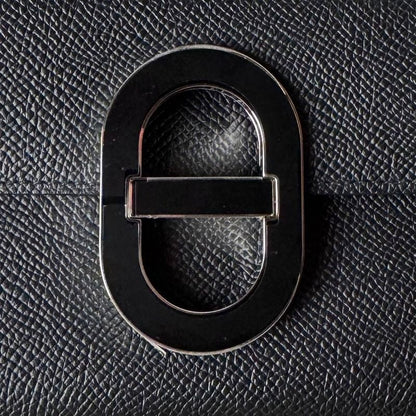 Hermes Chaine D'ancre to Go Black Epsom Wallet
