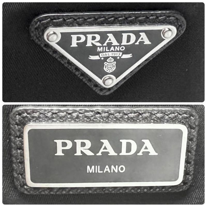 Prada Triangle Logo Belt Bag Black Nylon